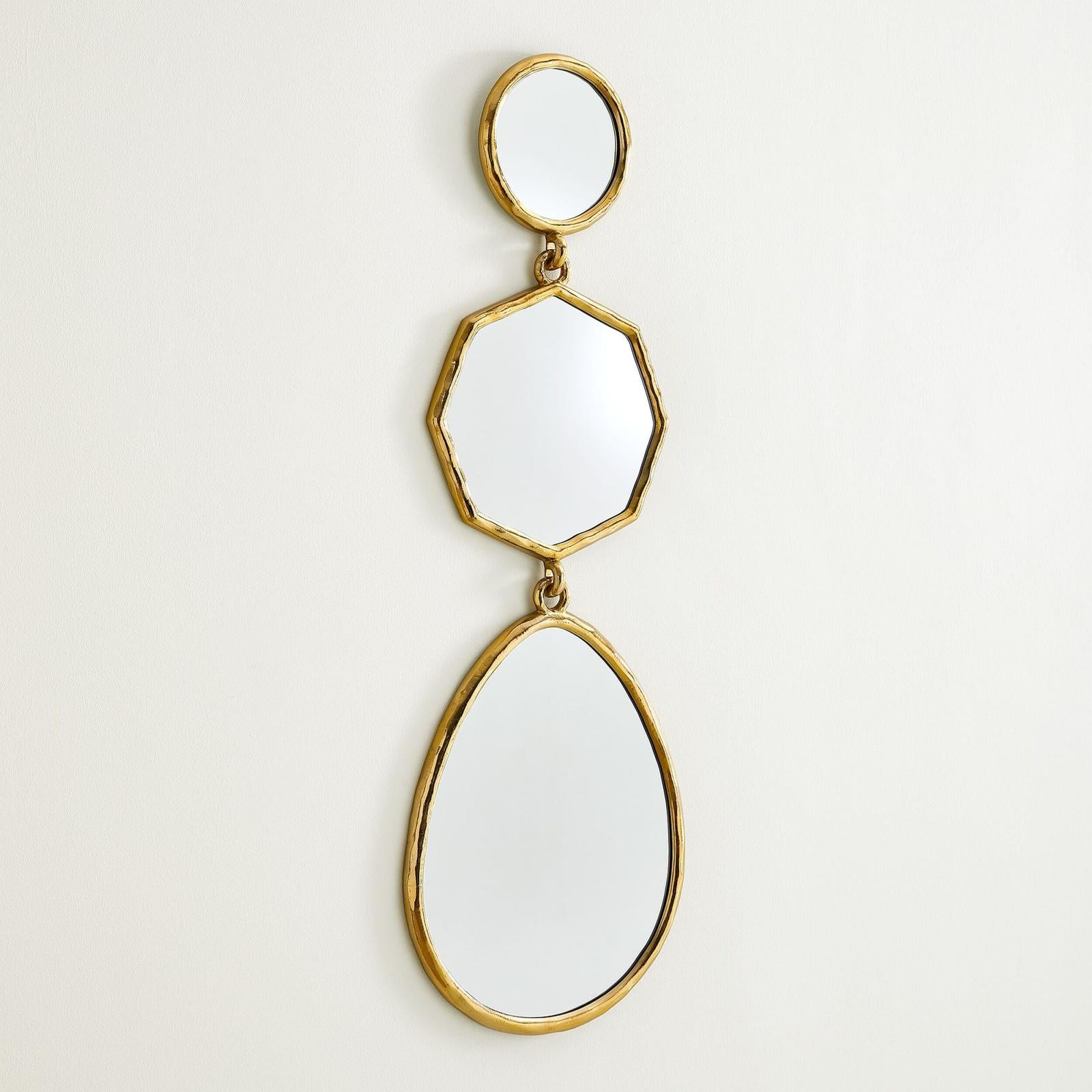 Global Views Julie Shiny Brass Mirror