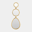 Global Views Julie Shiny Brass Mirror
