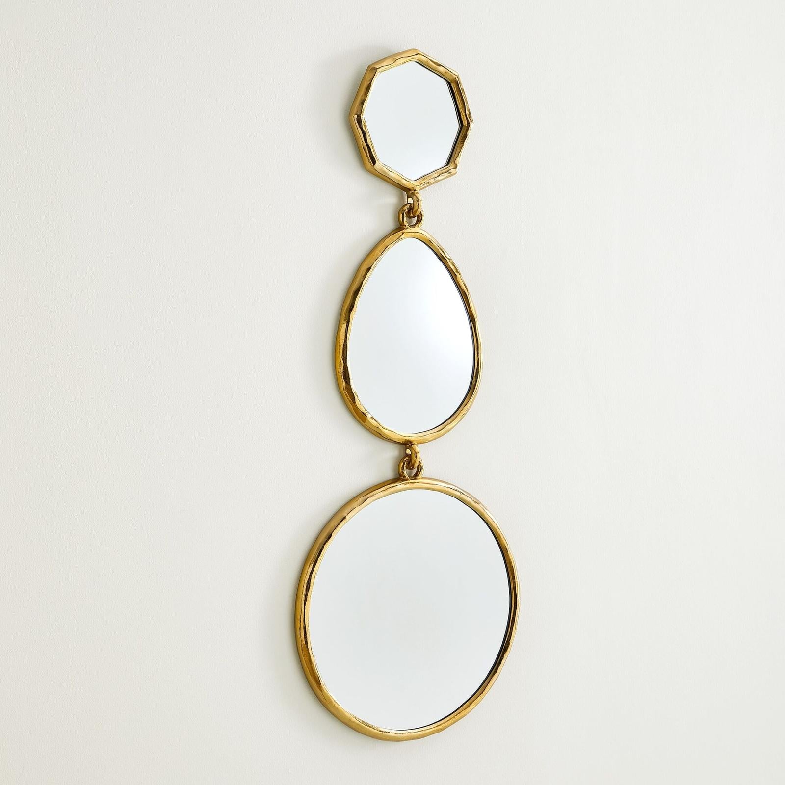 Global Views Julie Shiny Brass Mirror