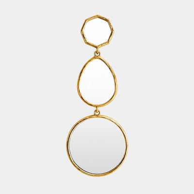 Global Views Julie Shiny Brass Mirror