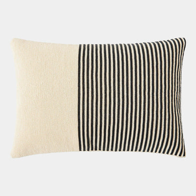 Global Views Striped Beaded Lumbar Pillow Clearance