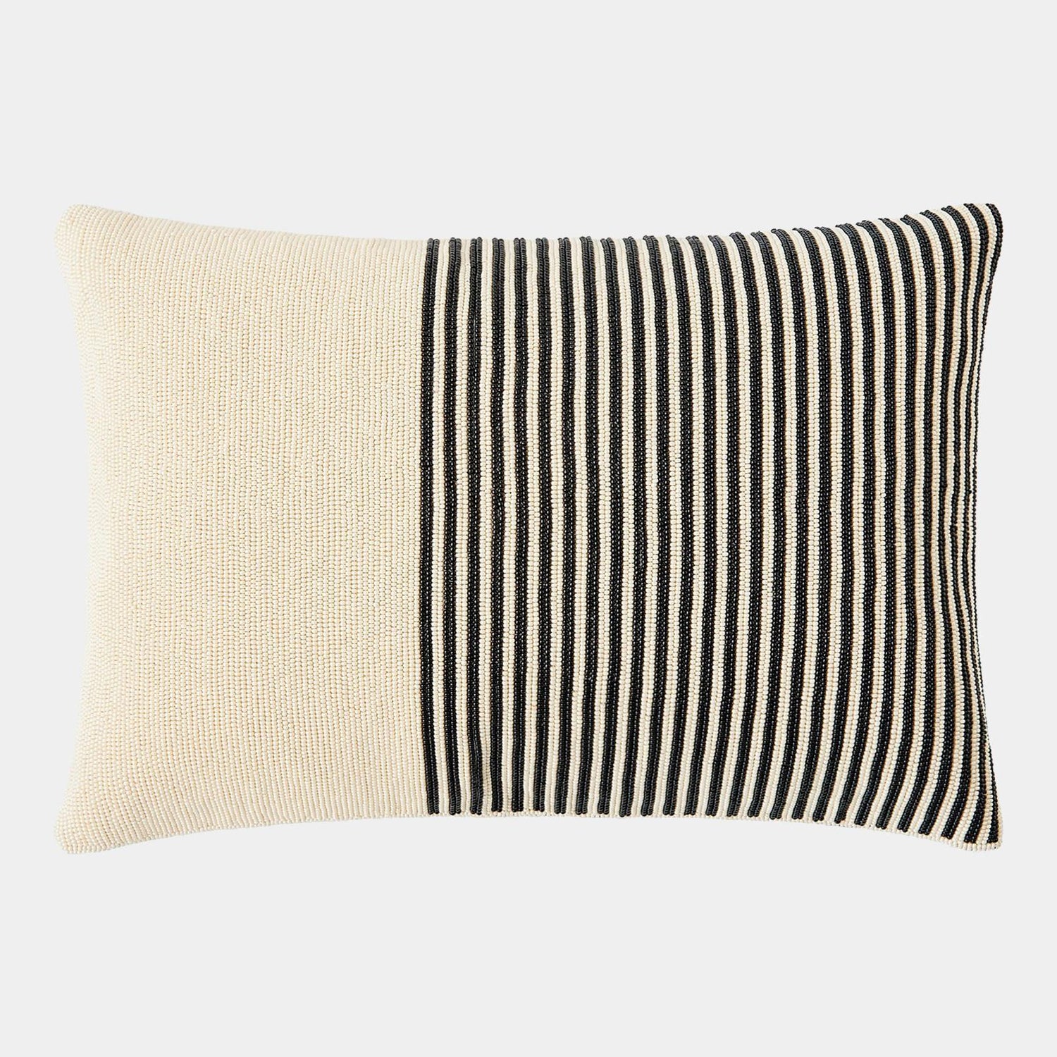 Global Views Striped Beaded Lumbar Pillow Clearance