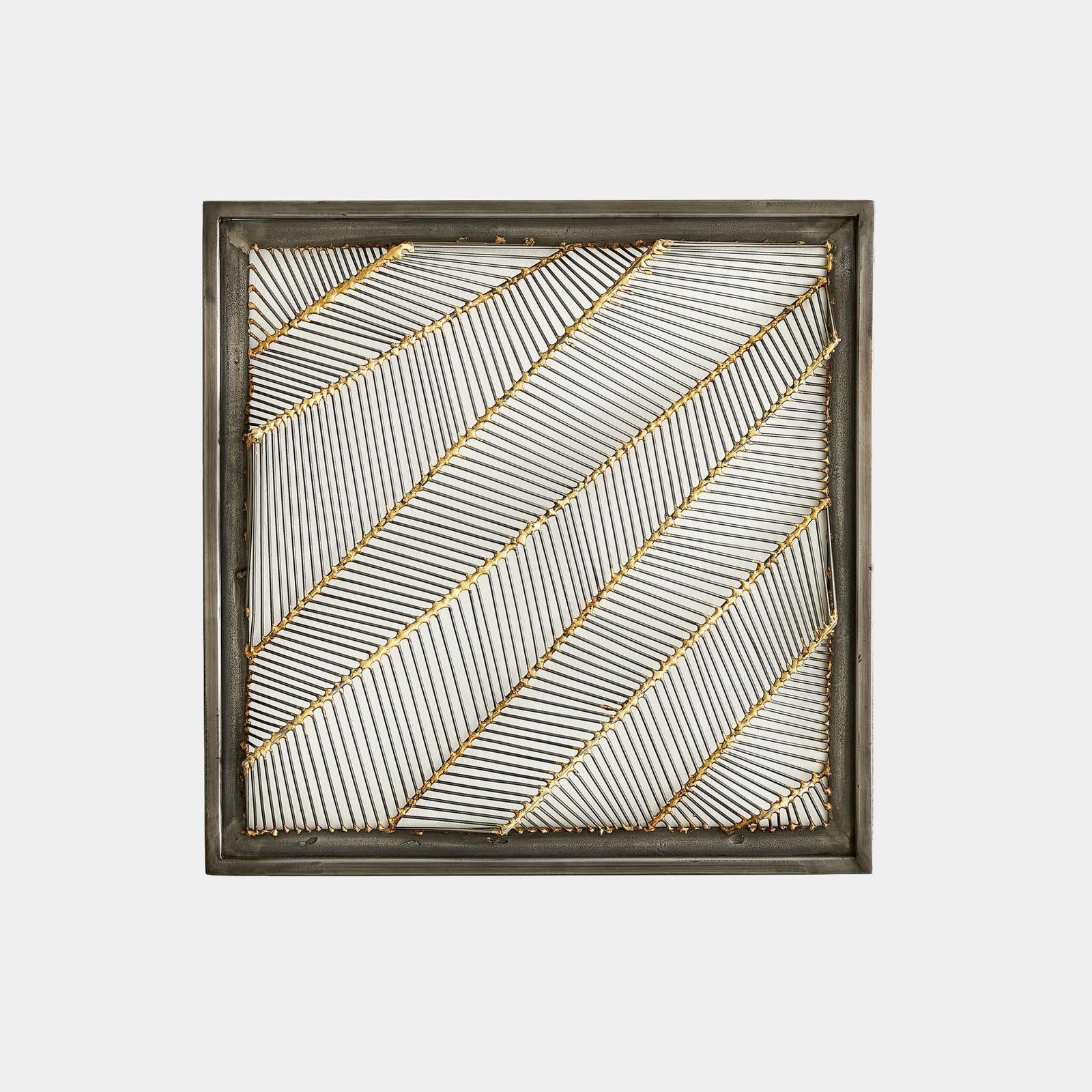 Global Views Shaddox Natural Iron and Smokey Bronze Wall Panel