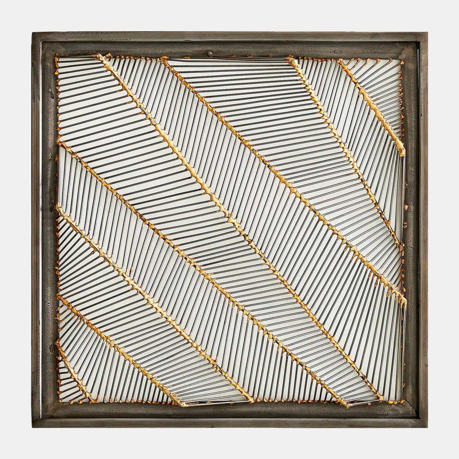 Global Views Shaddox Natural Iron and Smokey Bronze Wall Panel
