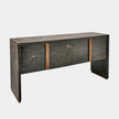 Global Views Bjorn Horn Black Inlay Console