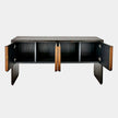 Global Views Bjorn Horn Black Inlay Console