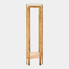 Global Views Kraft Light Bronze and Travertine Pedestal