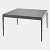 Global Views Forrester Blackened Flamed Marble Cocktail Table