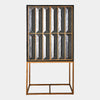 Global Views Bjorn Horn Black Inlay Bar Cabinet