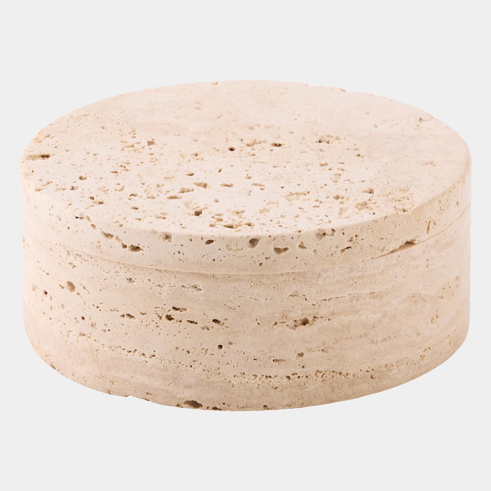 Global Views Girare Travertine Box