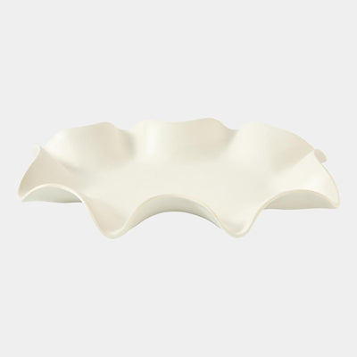 Global Views Frill White Tray