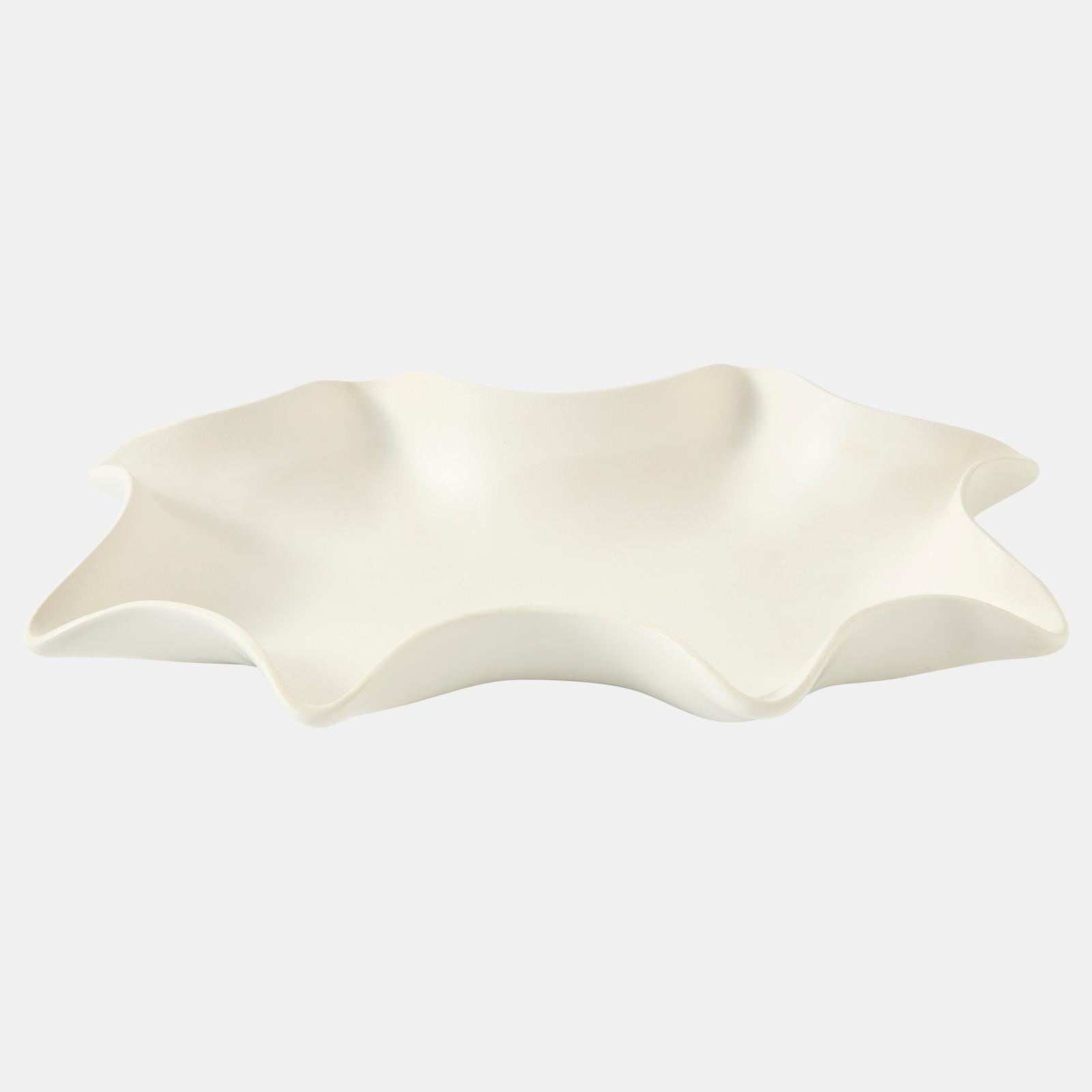 Global Views Frill White Tray