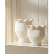 Global Views Frill White Vase