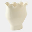 Global Views Frill White Vase