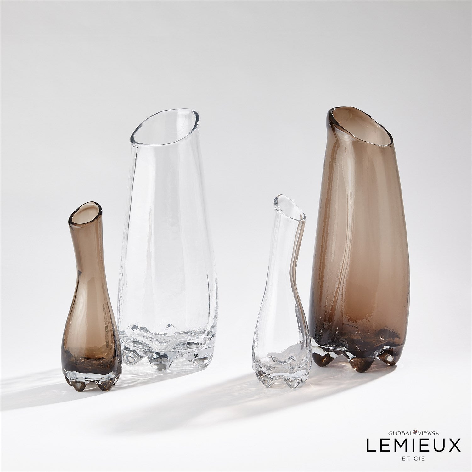 Global Views Clear Fleur de Verre Clearance