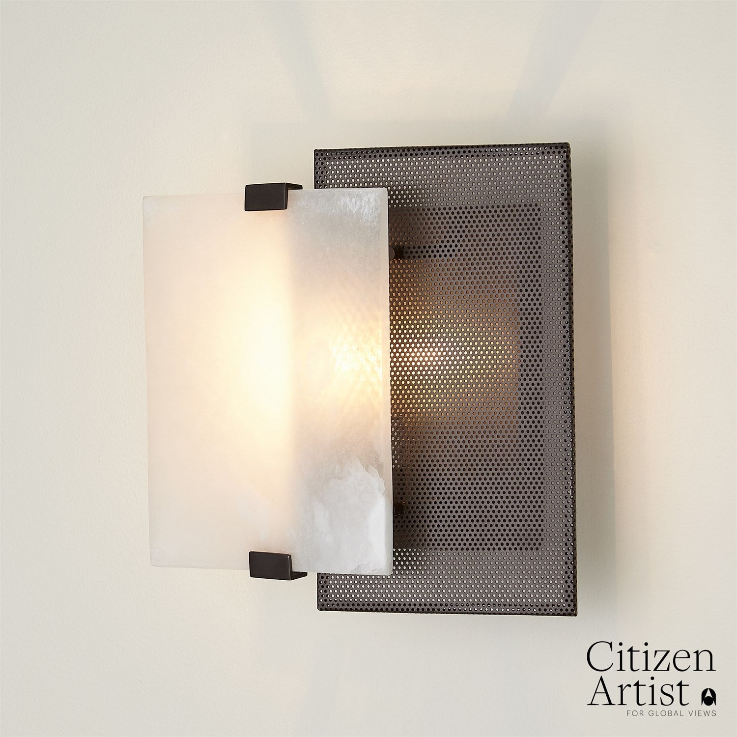 Citizen Artist for Global Views Bronze Selene Sconce DSC