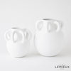 Global Views White Amphora Loop Vase