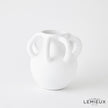 Global Views White Amphora Loop Vase