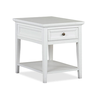 Magnussen Home Heron Cove Chalk White Rectangular End Table