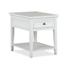 Magnussen Home Heron Cove Chalk White Rectangular End Table
