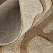 Feizy Kimball 8A32F Transitional Abstract Rug in Ivory/Brown/Tan