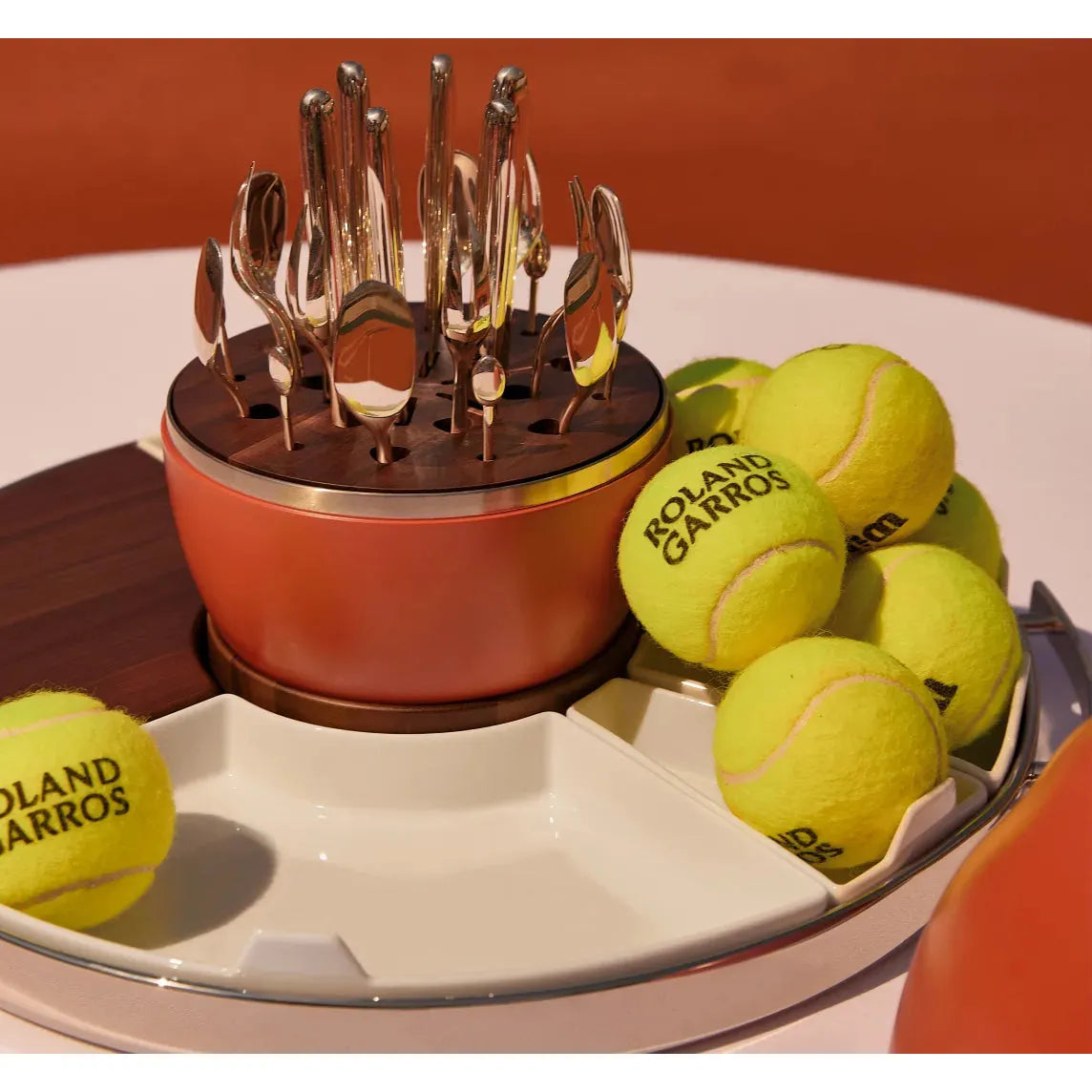 Christofle Mood Roland-Garros Mood Party - Silver-plated 24-piece Appetizer Set