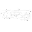Sunpan Merrick Sofa Chaise, LAF Clearance