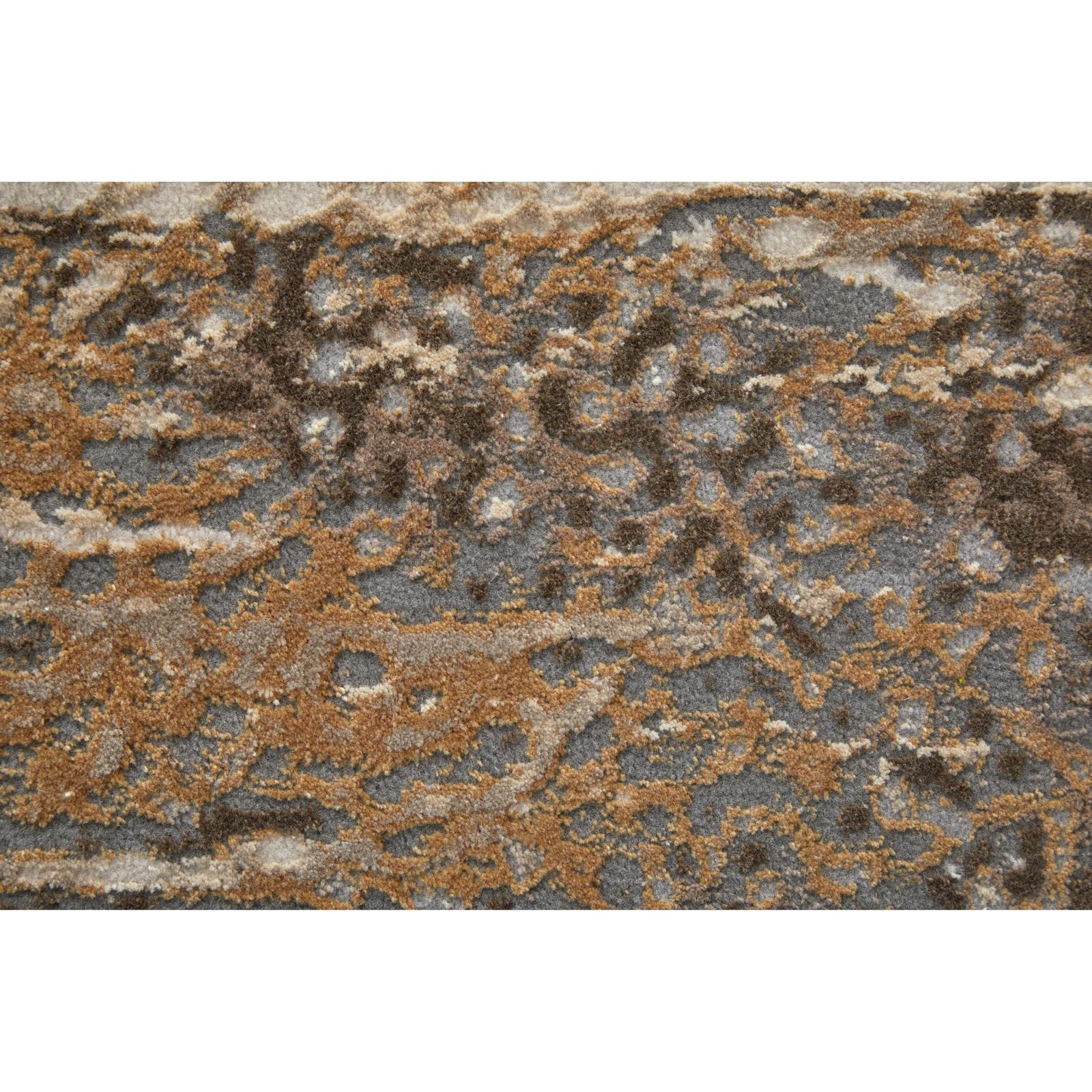 Feizy Parker 3705F Transitional Abstract Rug in Tan/Ivory/Brown