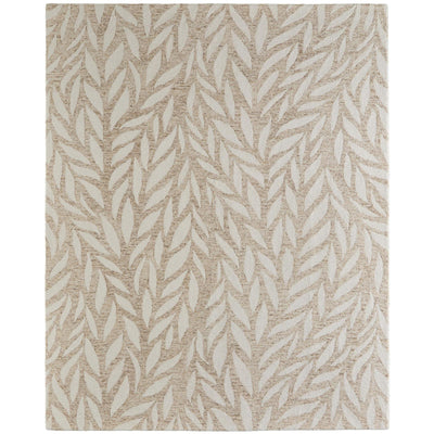 Feizy Wallace 8A37F Modern Floral & Botanical Rug in Tan/Ivory