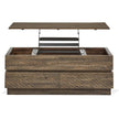 Magnussen Home Baisden Tobacco Lift Top Rectangular Cocktail Table With Casters
