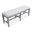 Magnussen Home Charleston Harbor Gray Grey Upholstered Bench