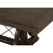 Magnussen Home Westley Falls Graphite Extendable Trestle Dining Table