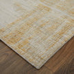 Feizy Eastfield 69FTF Modern Abstract Rug in Yellow/Ivory/Gold