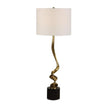 Uttermost Spiraling Cordless Brass Buffet Lamp