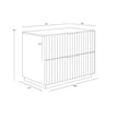 Sunpan Carlin Taupe Nightstand Clearance