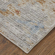 Feizy Sonora 39NUF Modern Abstract Rug in Ivory/Blue/Red