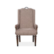 Magnussen Home Durango Willadeene Brown Upholstered Host Chair Set of 2