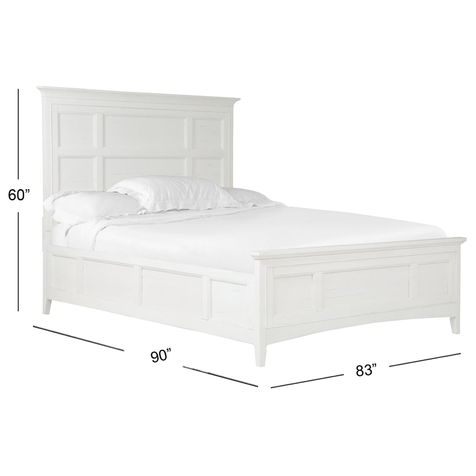 Magnussen Home Heron Cove Chalk White & Dovetail Grey Bed