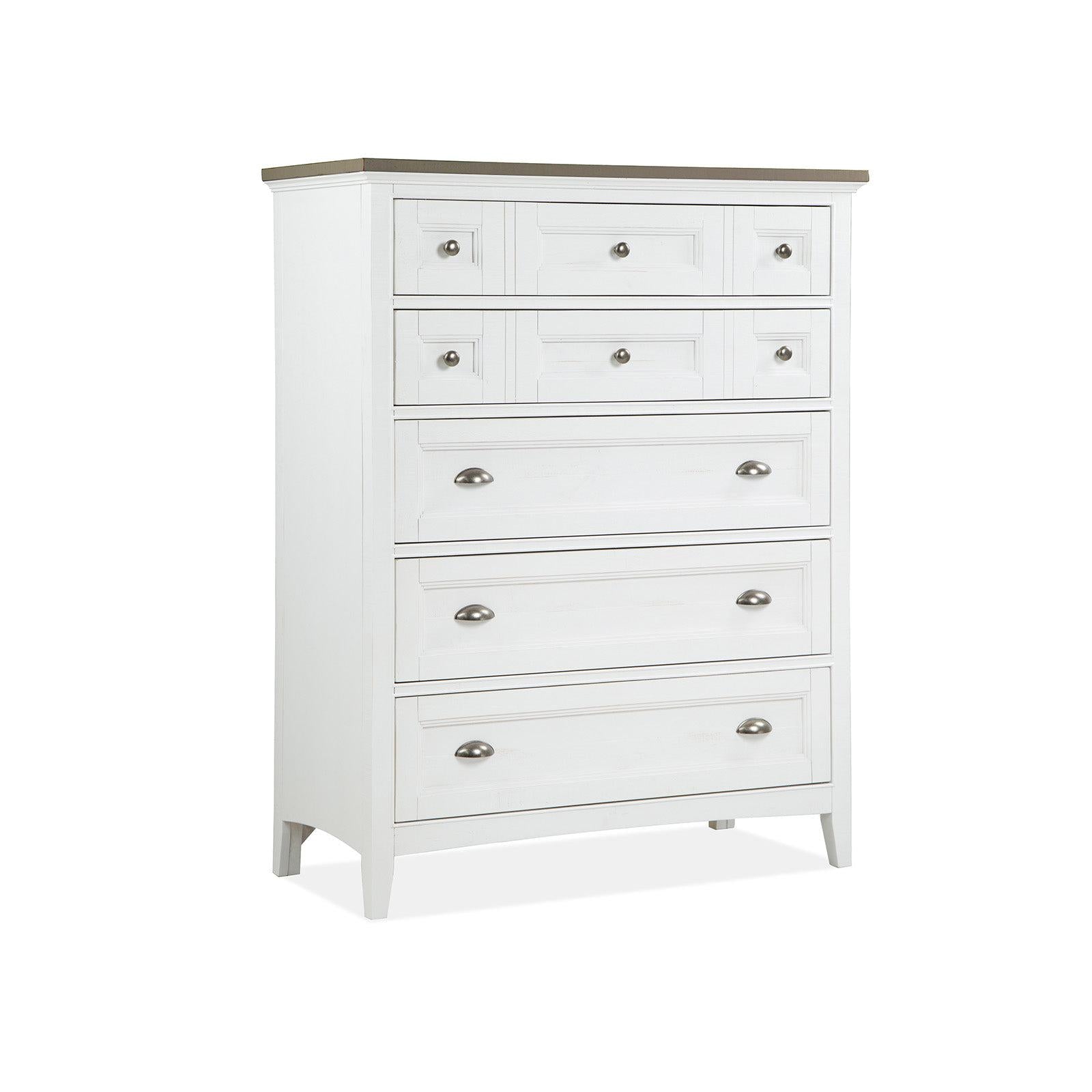 Magnussen Home Heron Cove Chalk White & Dovetail Grey Chest