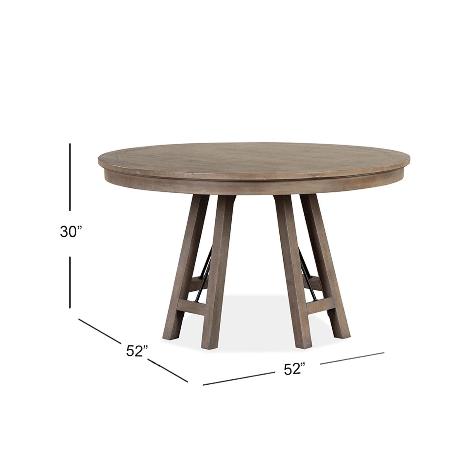 Magnussen Home Paxton Place Dovetail Grey Round Dining Table