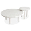 Salt Life Home Sunset Cove Moonlight Pearl Nesting Cocktail Table with Casters Sale