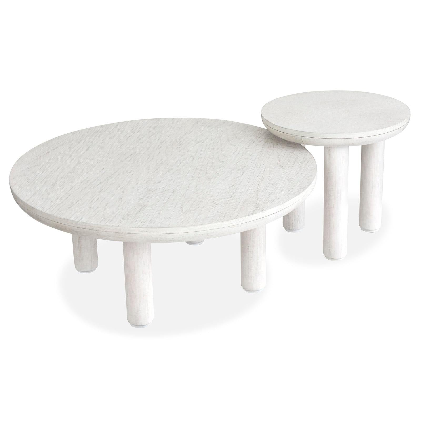 Salt Life Home Sunset Cove Moonlight Pearl Nesting Cocktail Table with Casters Sale