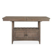 Magnussen Home Paxton Place Dovetail Grey Extendable Counter Height Dining Table