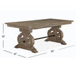 Magnussen Home Tinley Park Dove Tail Grey Extendable Rectangular Dining Table