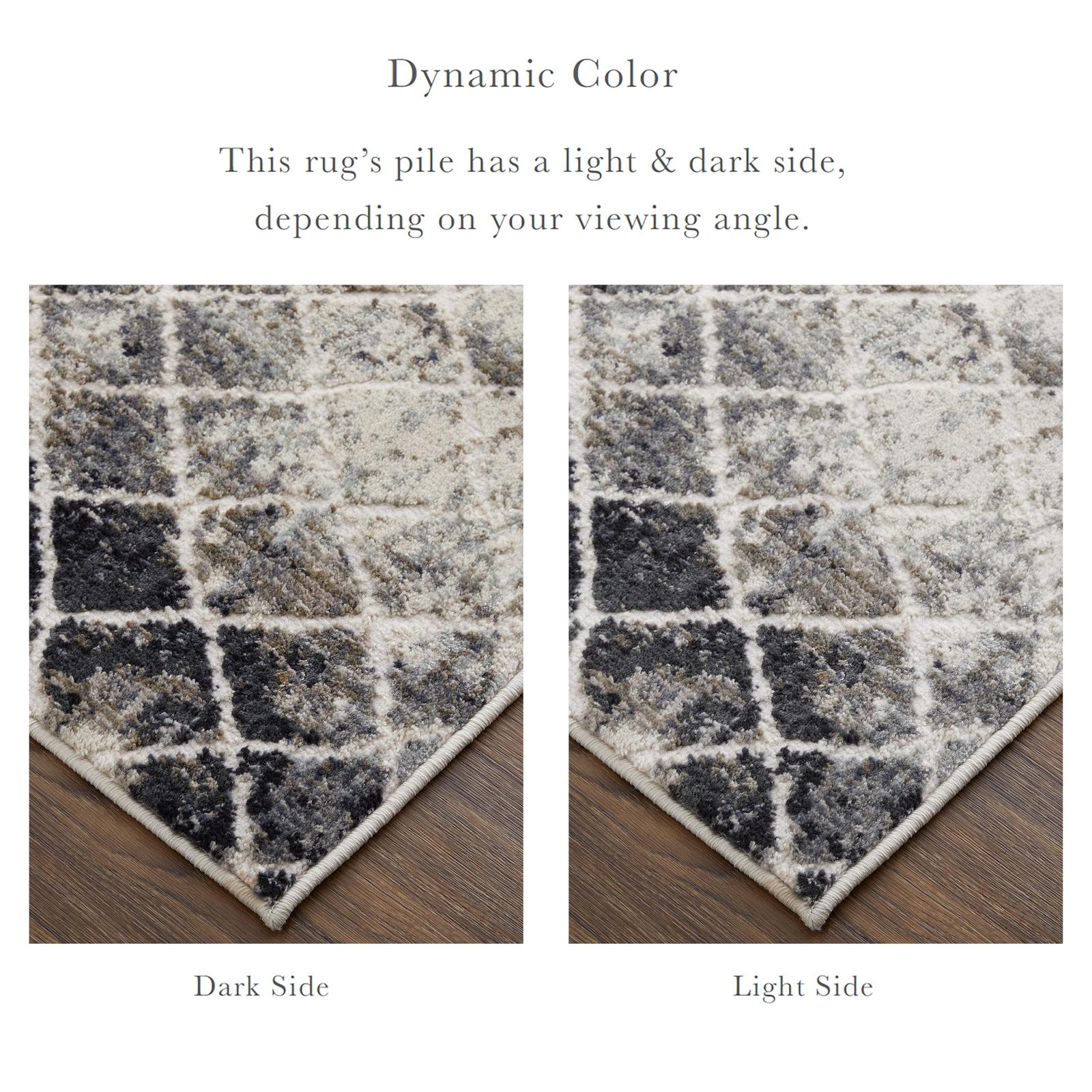 Feizy Kano 3873F Transitional Diamond Rug in Ivory/Gray/Taupe