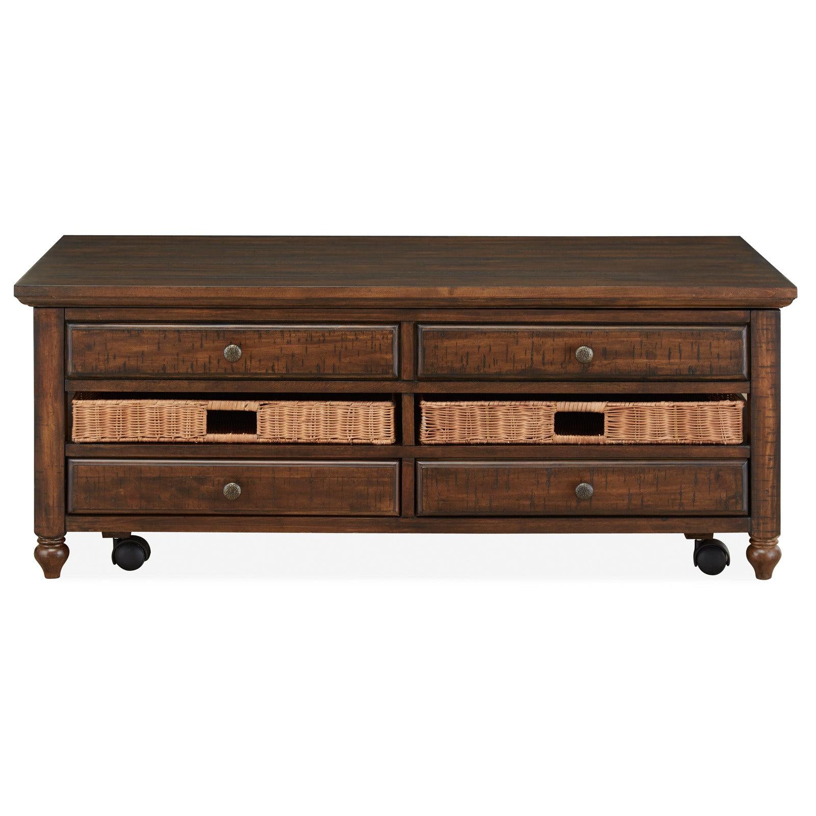 Magnussen Home Cottage Lane Coffee Rectangular Lift Top Cocktail Table