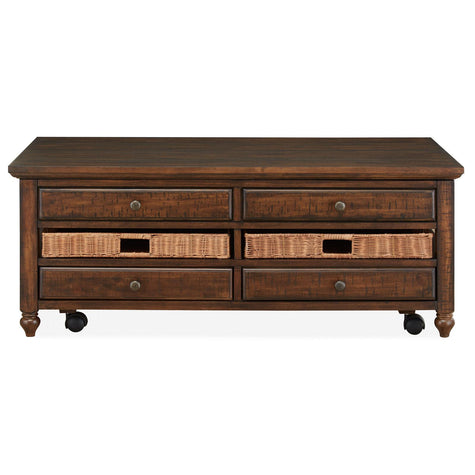 Magnussen Home Cottage Lane Coffee Rectangular Lift Top Cocktail Table