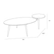 Sunpan Tuner Coffee Table - Oval