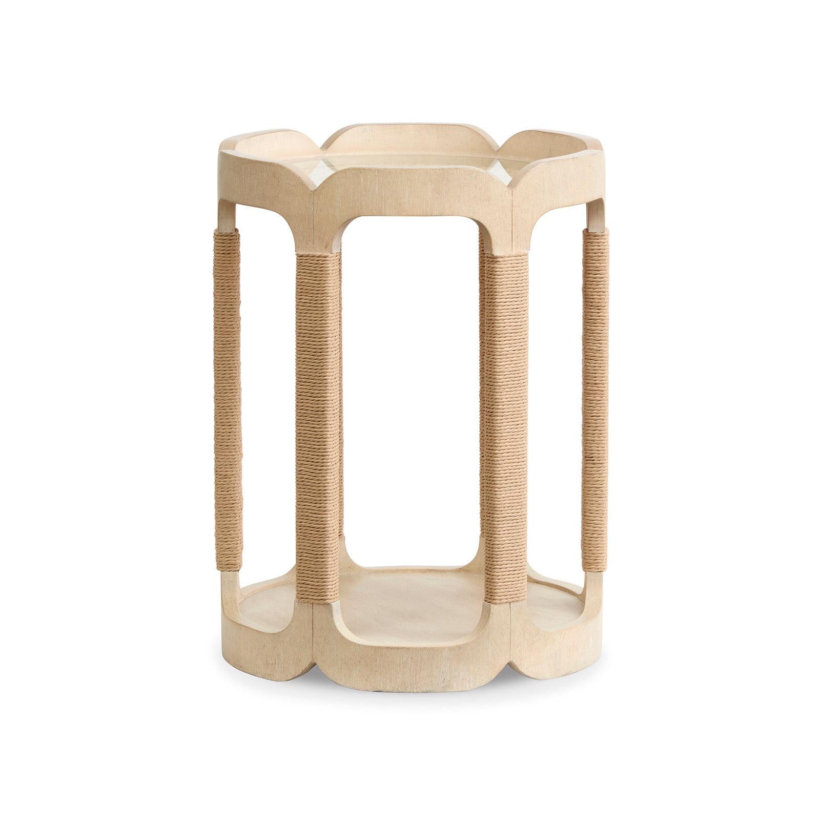 Salt Life Home Sunset Cove Sanibel Brown Drum Table