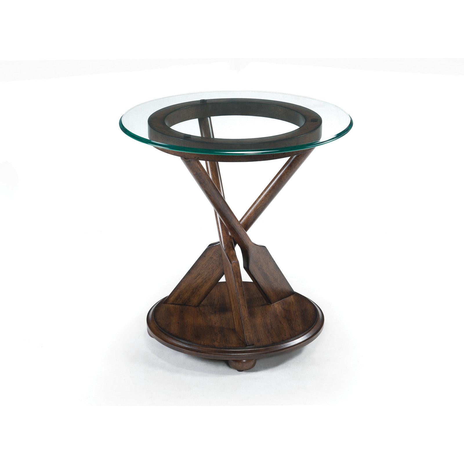 Magnussen Home Beaufort Dark Oak Round End Table